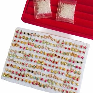 100 Pairs of studs earrings wholesale lot